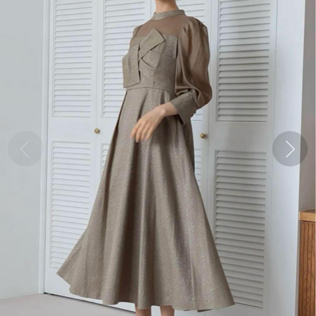 【formformaオリジナル】ジャガードワンピースドレス