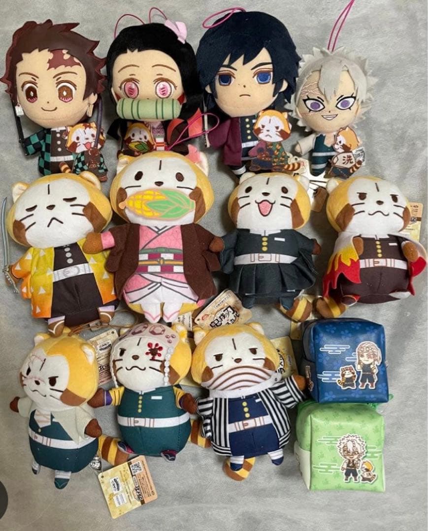 鬼滅の刃　ラスカル　ぬいぐるみ　マスコット　ポーチ