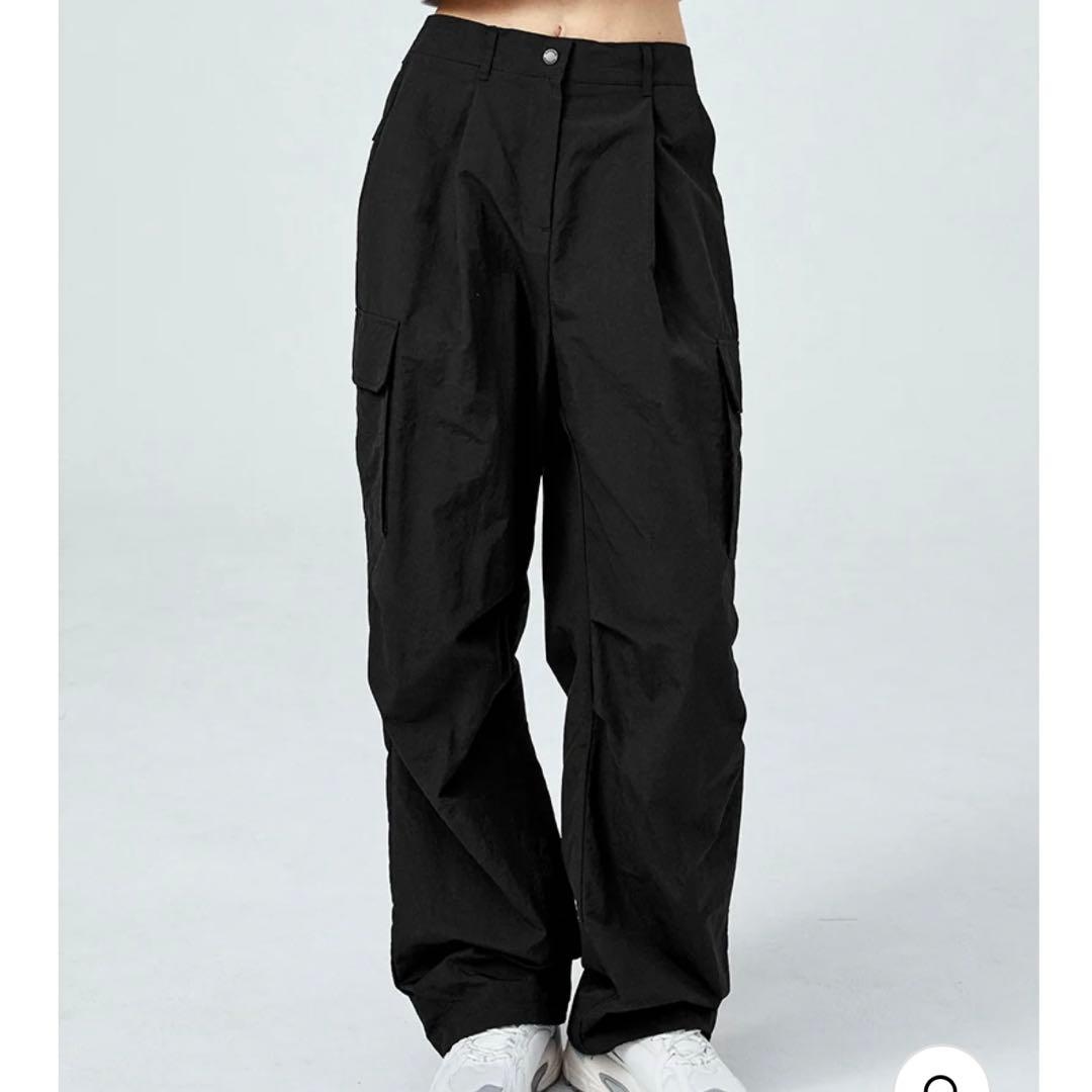 ブラック ワイドパンツ・カーゴパンツ xexymix Sサイズ