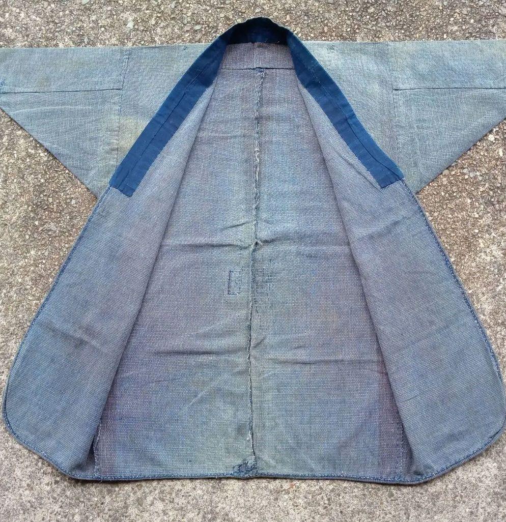 シンプル　野良着　襤褸　羽織　アンティーク