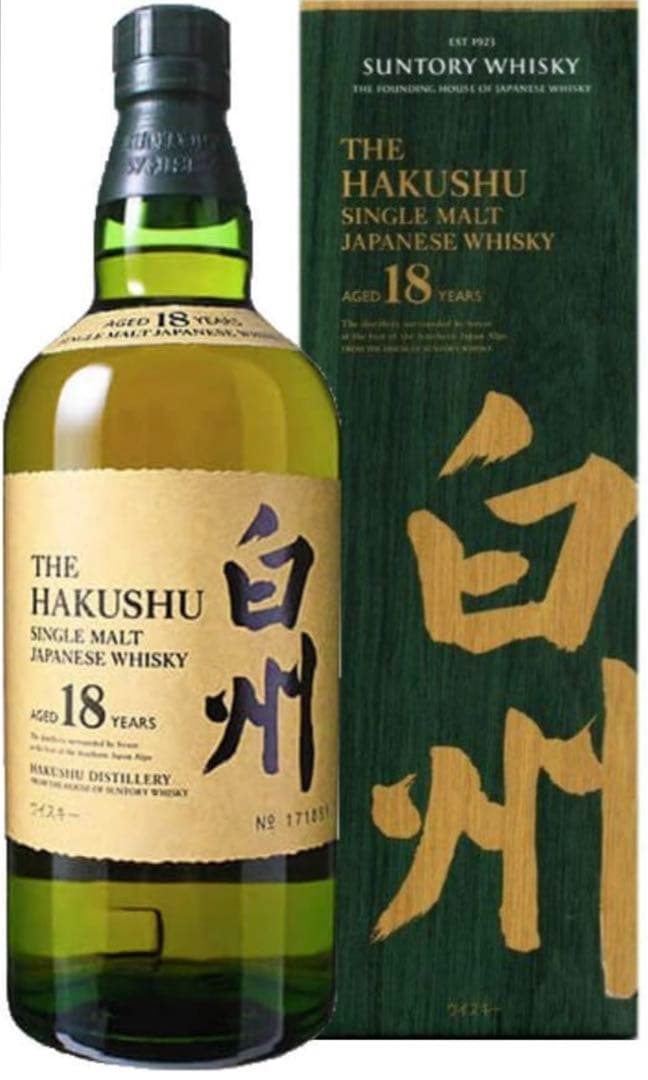 【新品未開栓】 白州18年 サントリーシングルモルト
