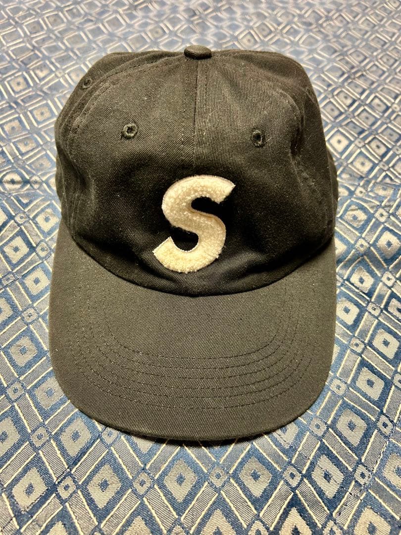 Supreme Sロゴ キャップ USA製 旧モデル ダメージあり