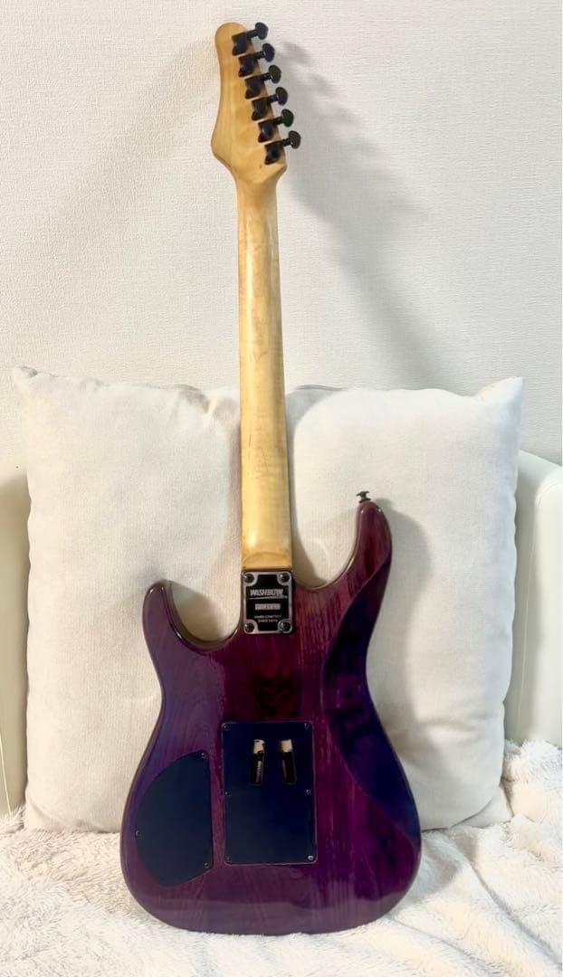WASHBURN エレキギター パープル 6弦