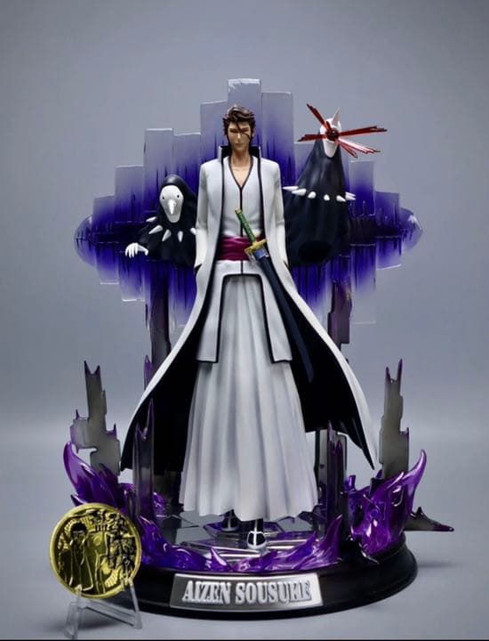BLEACH 黒衣少年図 蓝染惣右介 3 ガレージキット ガレキ スタチュー
