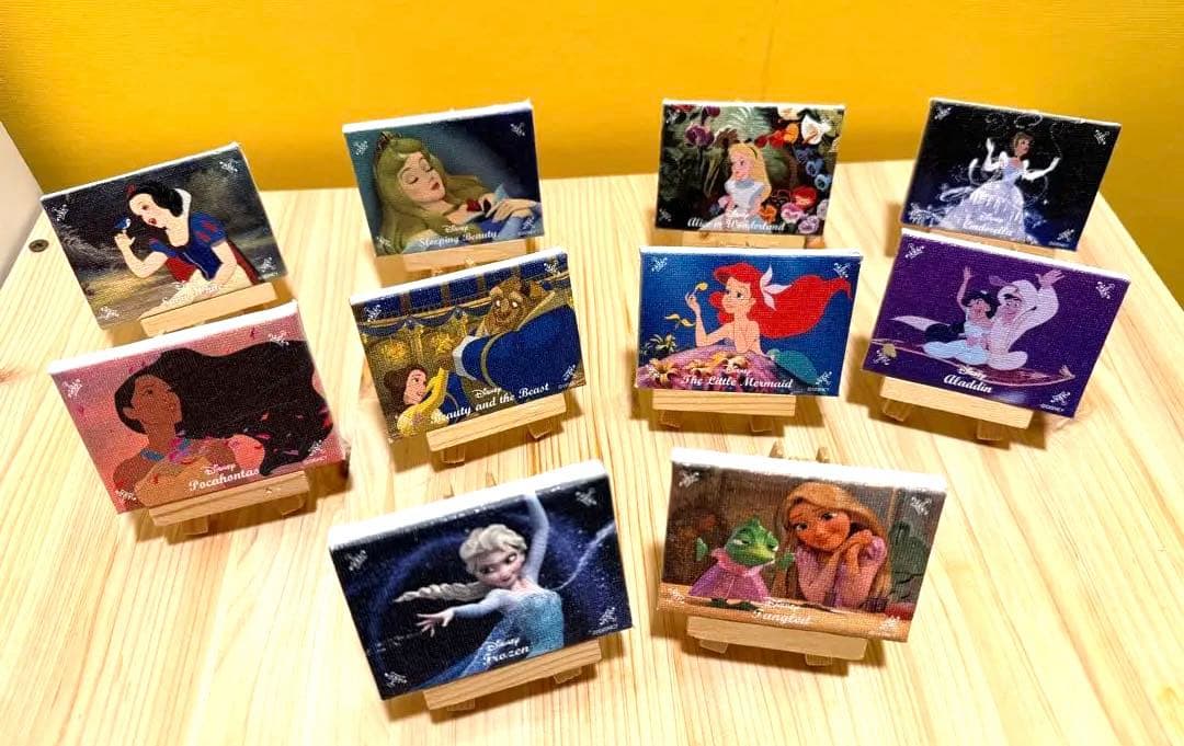 ディズニー　シークレット ミニキャンバス　プリンセス 全十種類　コンプリート