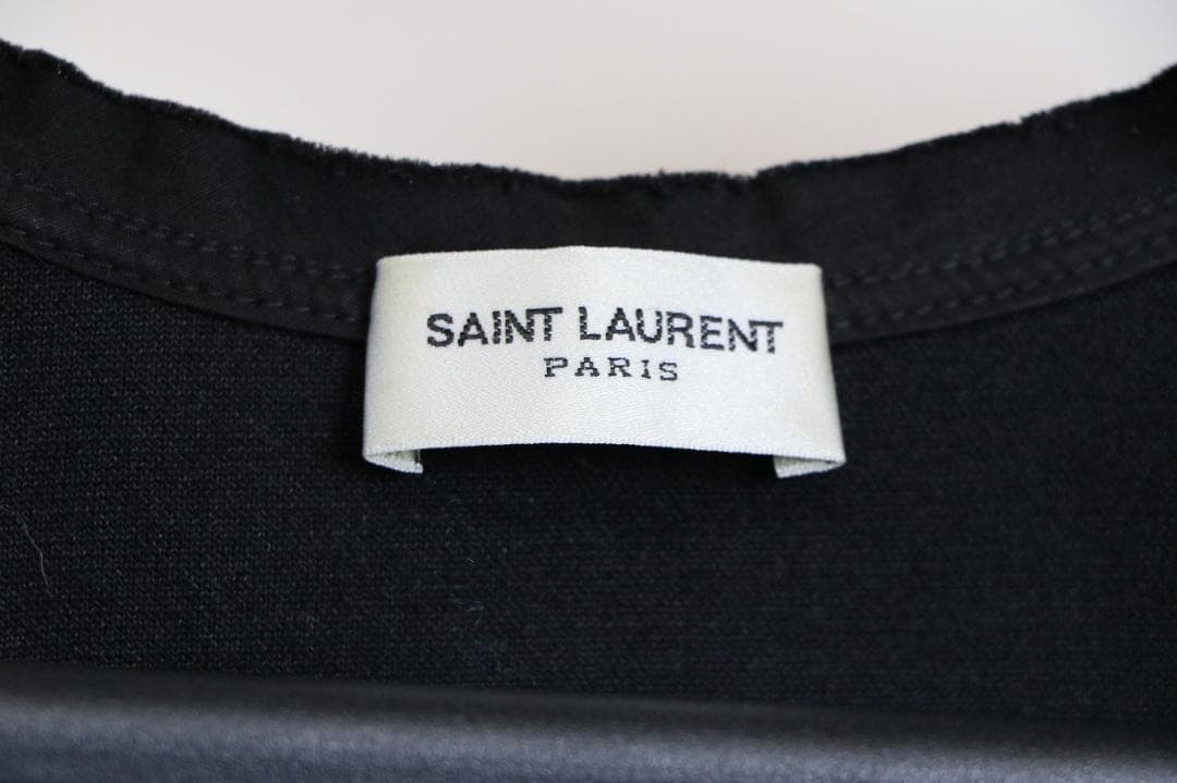 saint laurent paris デストロイストレッチベロア タンクトップ