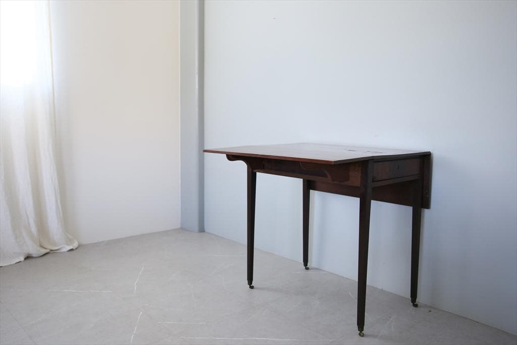 英国アンティーク木製ドロップリーフテーブル/バタフライ/ダイニング机89-275