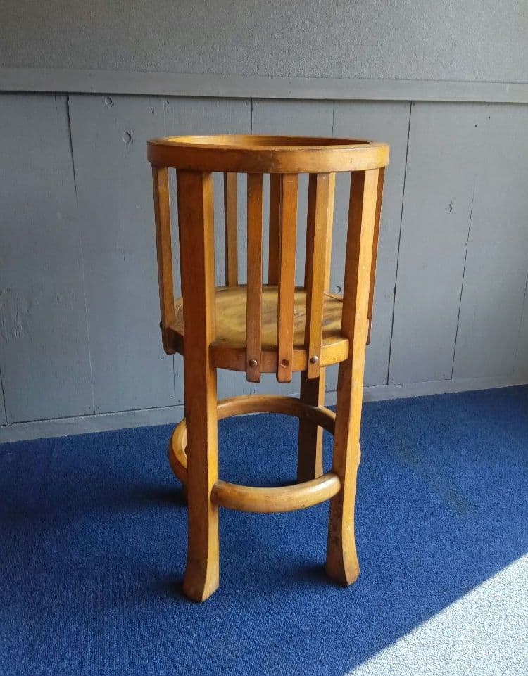 木製手炙り火鉢台　レトロ　ヴィンテージ　昭和　観葉植物