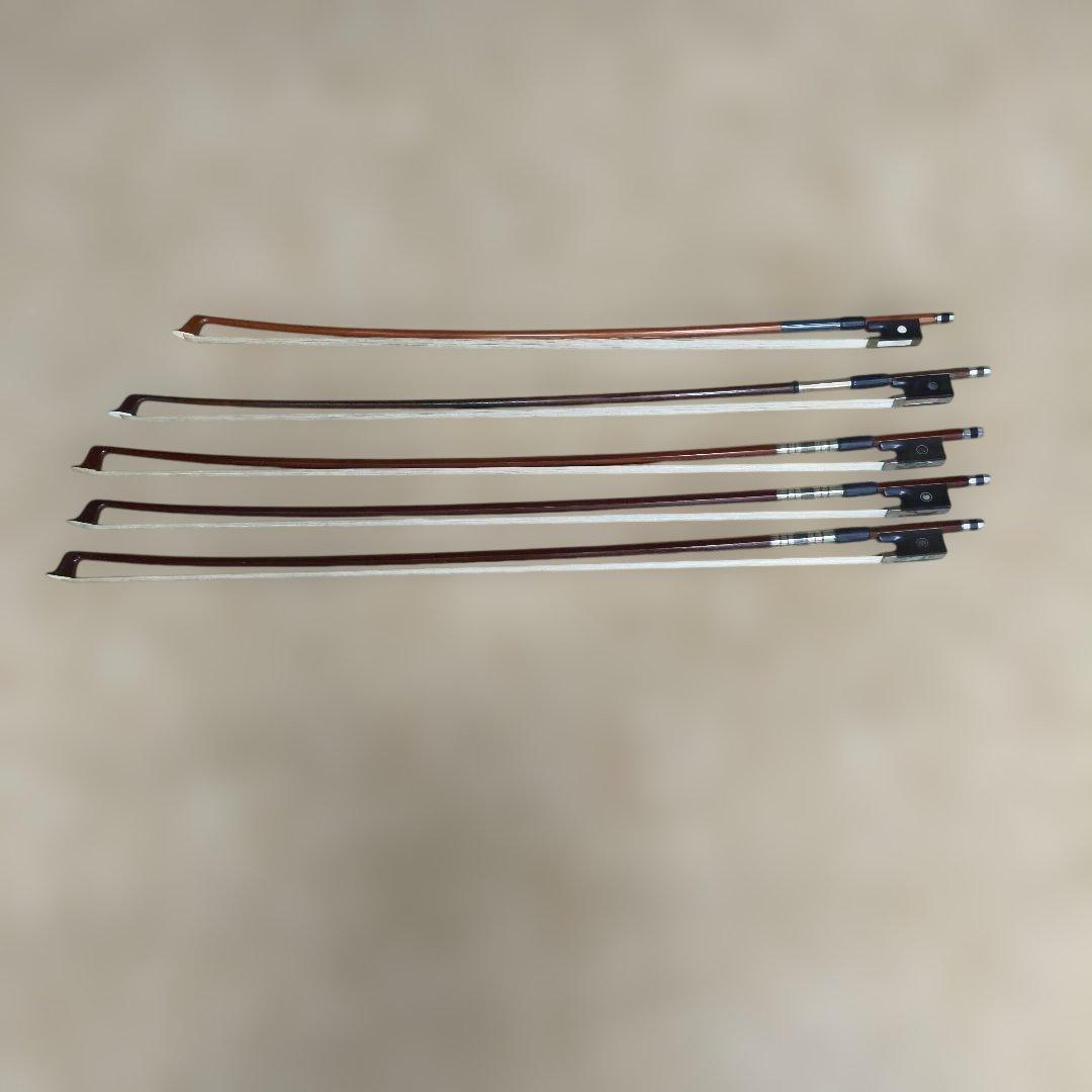 1/2~3/4 バイオリン弓 5本セット新品未使用アルシェブランドあり