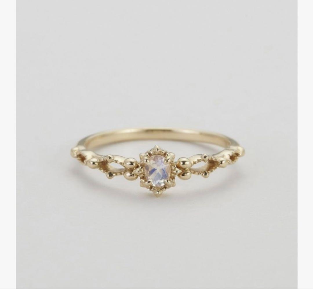 K10 ラブラドライト ピンキー NOJESS 上品 ゴールド 3号