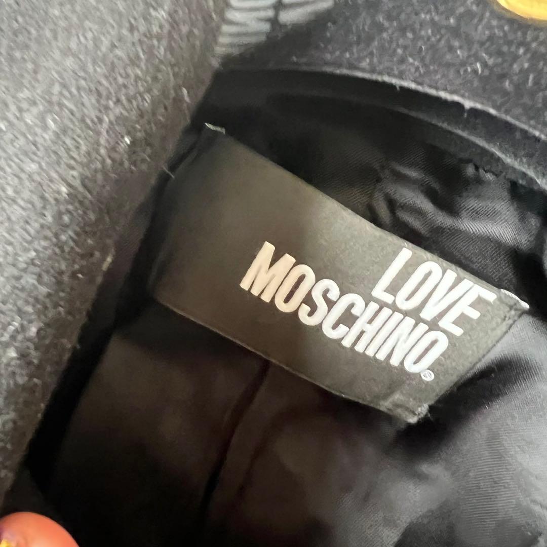 LOVE MOSCHINO ラブモスキーノ ベルテッドコート　着丈116cm