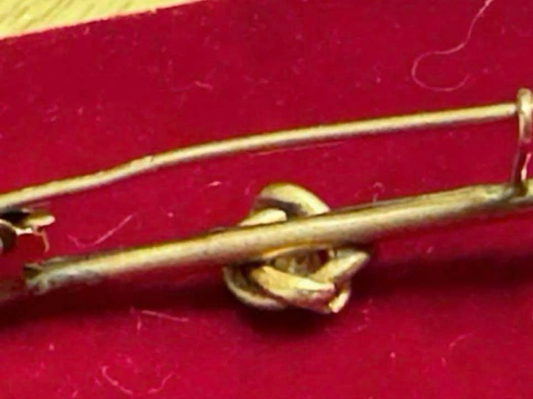 セール‼️フランス　アンティーク　18金　シードパール　ブローチ。長期保存、現状