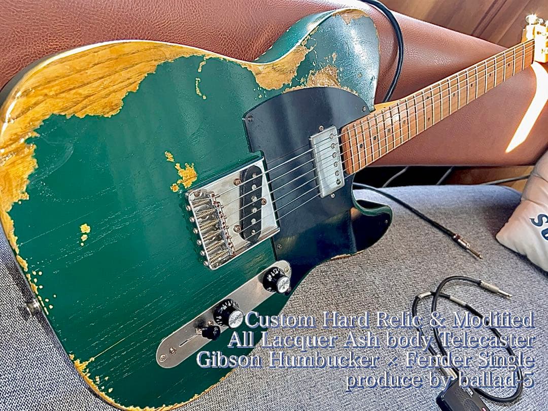 ハードレリックテレキャスタータイプ/オールラッカーアッシュボディ/ギブソンPU