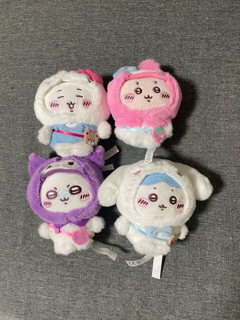 ちいかわ サンリオ コラボ マスコットホルダー 4種セット