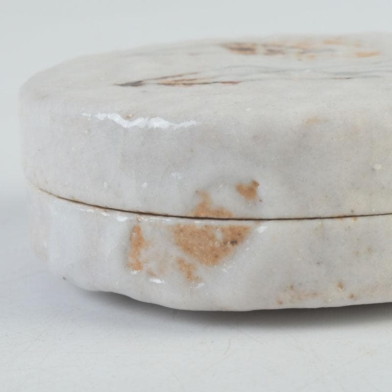 茶道具　志野焼　野中春清作　香合　時代箱付　V　9700