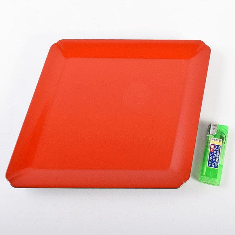 茶道具　京漆匠　鈴木表朔造　根来　菱盆　裏千家十四代淡々斎極め箱　V　R4950