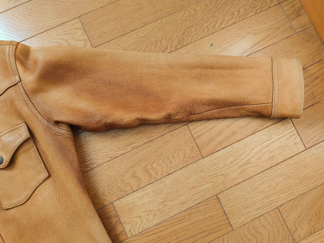 FLAT HEAD Deer Skin Jacket 40 ブラウン