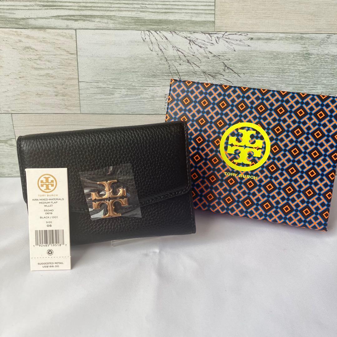 【値下交渉○】Tory Burch ブラック 三つ折り財布