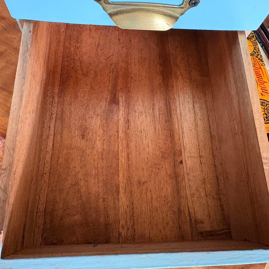 「フレンチヴィンテージ3段小引き出し｜1950年代×ナチュラルレザー付き」