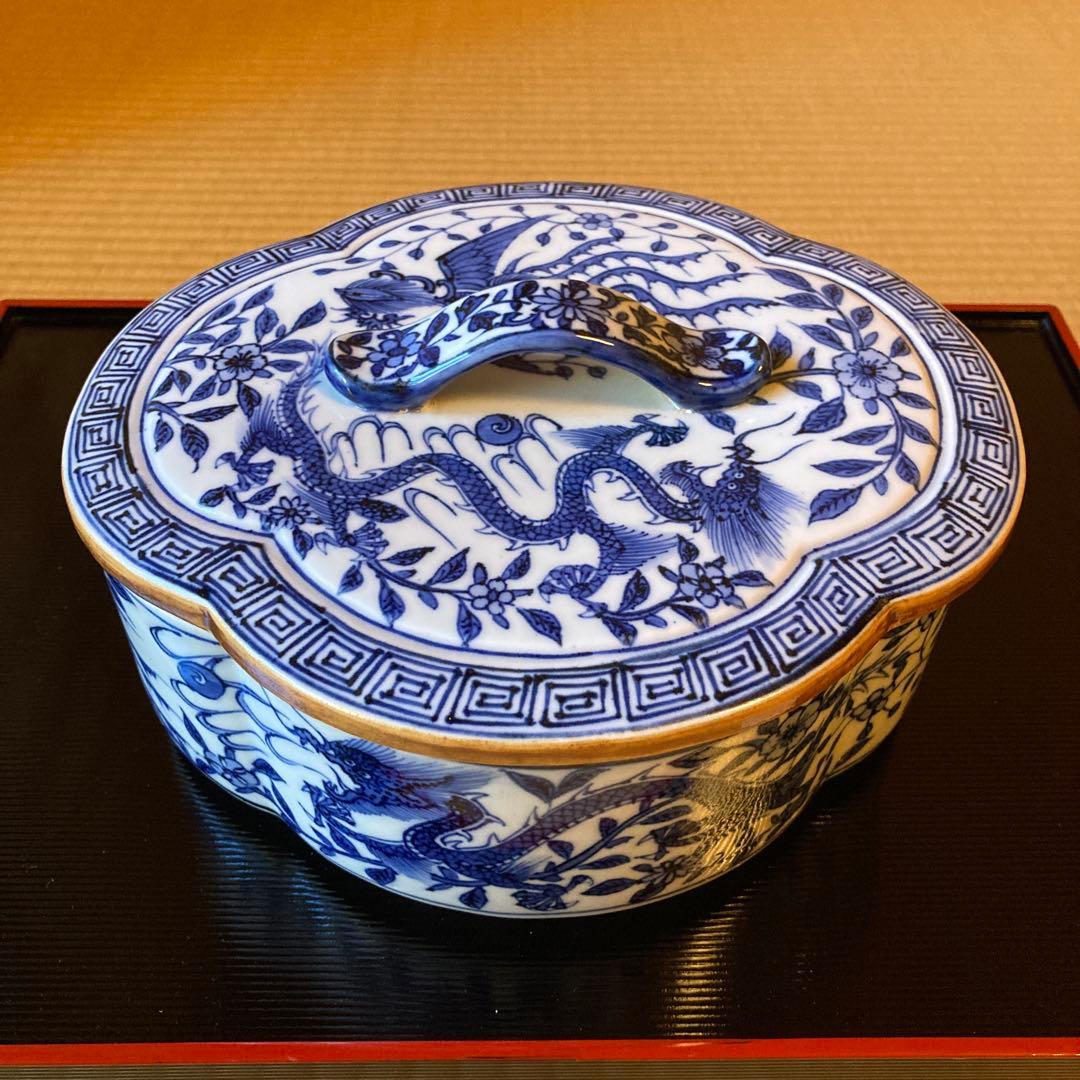 茶道　食篭　染付　京焼