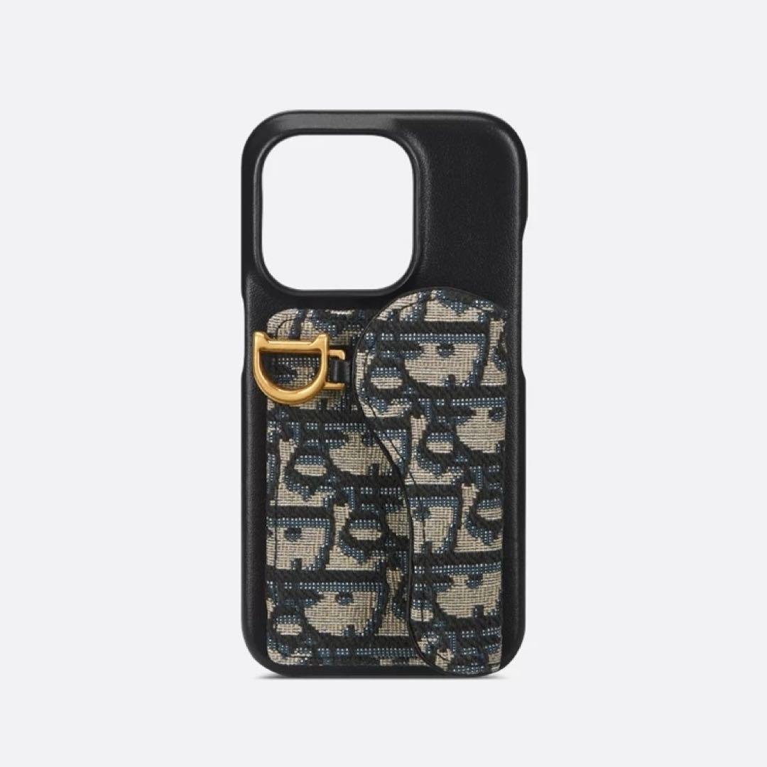 Dior Saddle iPhone15proケース　ブラック