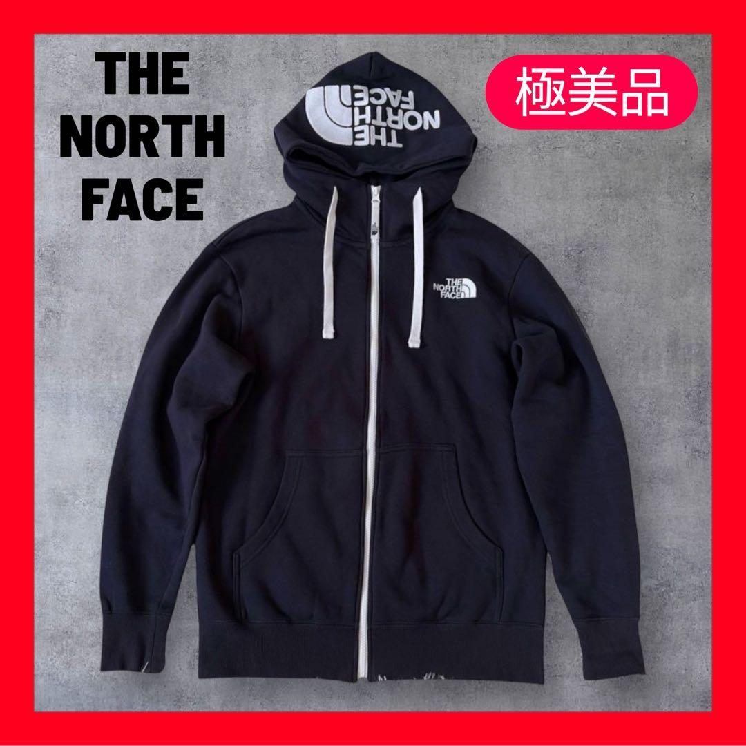 極美品✨ノースフェイス ジップアップ パーカー 紺 M 定番人気 ユニセックス