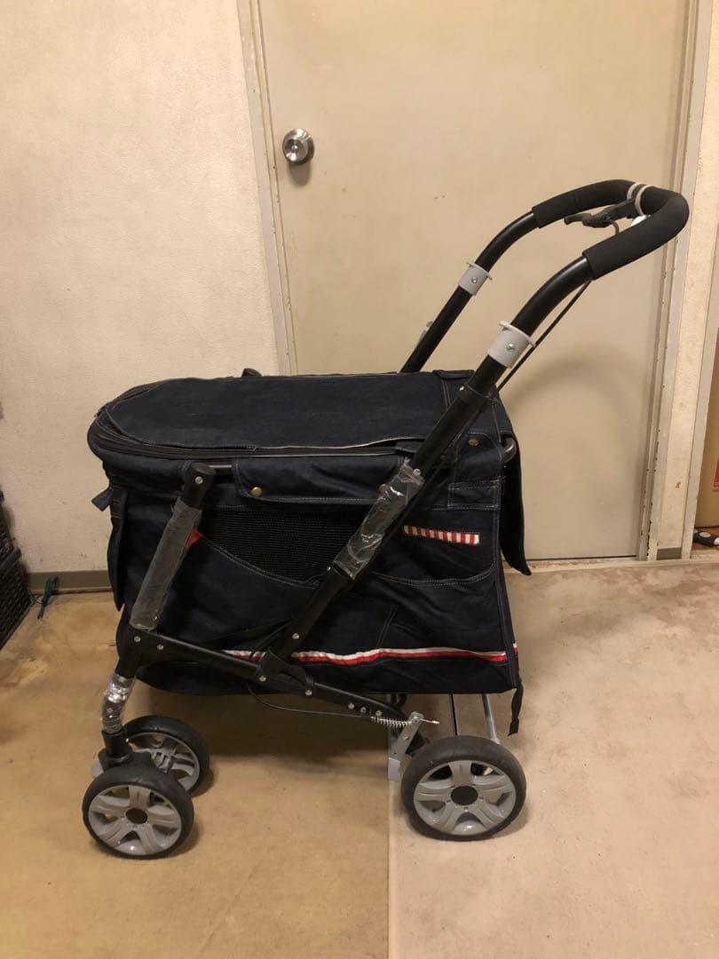 ボンビアルコン ペットカート プログレ・デニム 30kgまで可 美品