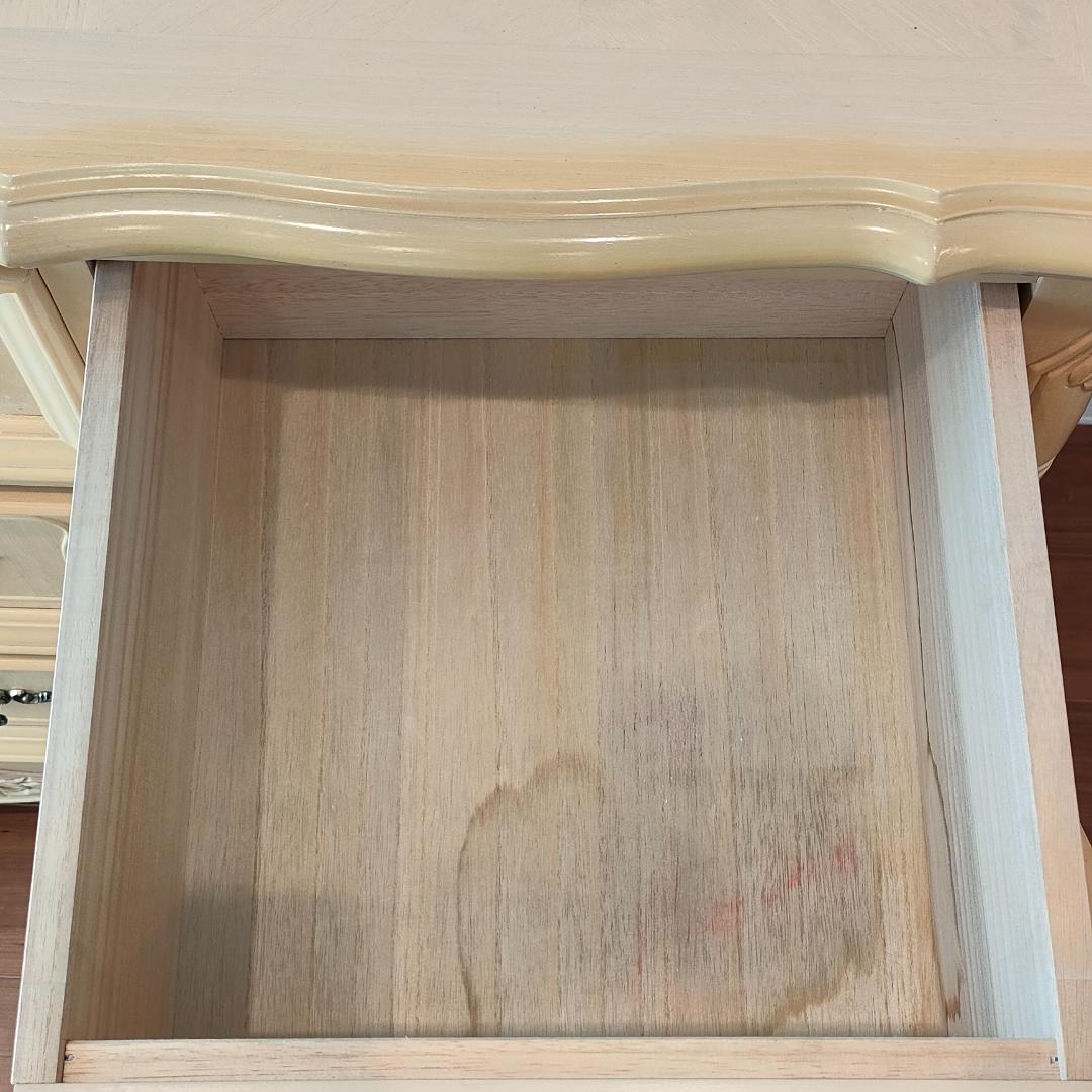 フレンチ　アンティーク　チェスト　引出し5杯　開き扉