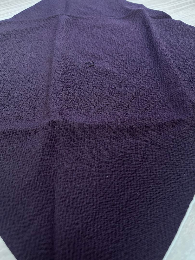 【箱付】台付き 二重帛紗 ちりめん 紫 裏千家 茶道具 茶道 正式道具