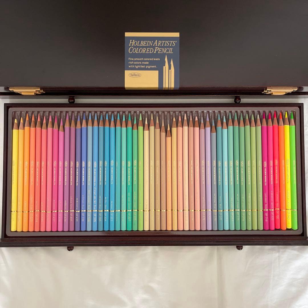 ホルベイン アーチスト色鉛筆 木函セット　150色セット　木箱
