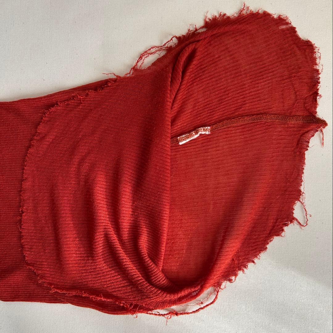 訳ありrick owens リックオウエンス リブ ノースリーブ 長袖カットソー