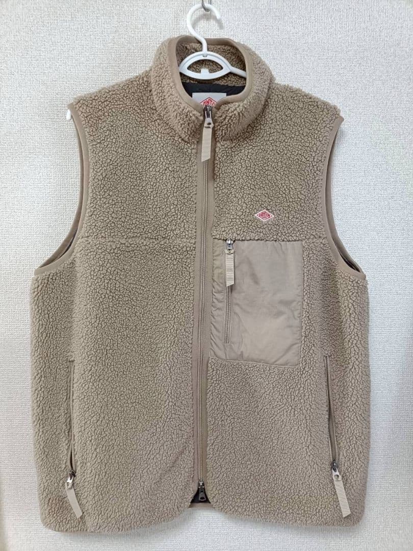 DANTON ダントン スタンドカラー ボアフリースベスト