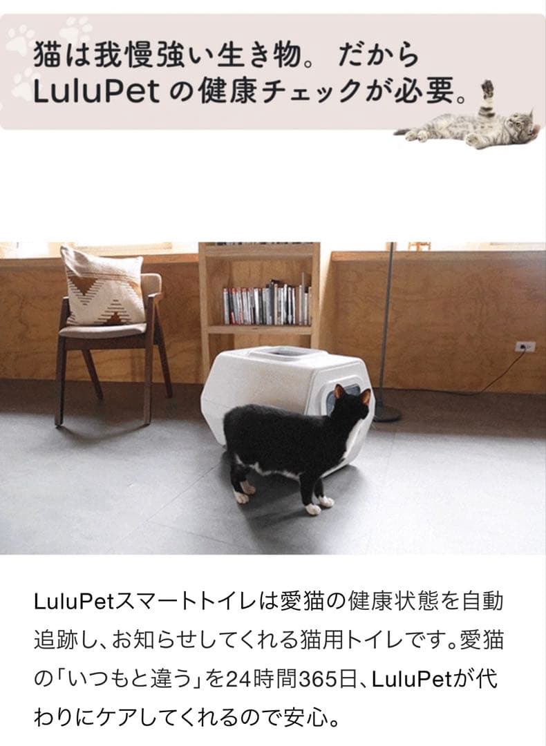 【美品　未使用】自動AI猫トイレ 多頭飼い可能　健康状態把握　使い捨てシート付き