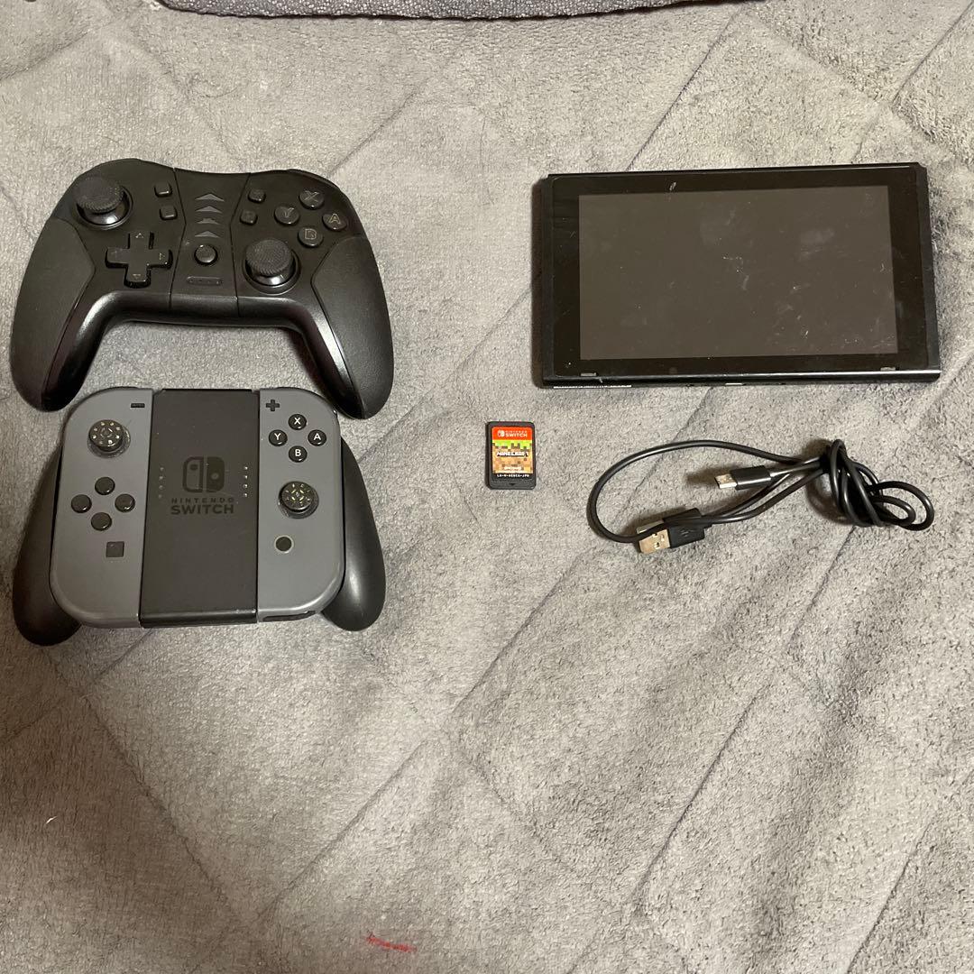 Nintendo Switch ブラック プロコン、ソフト付
