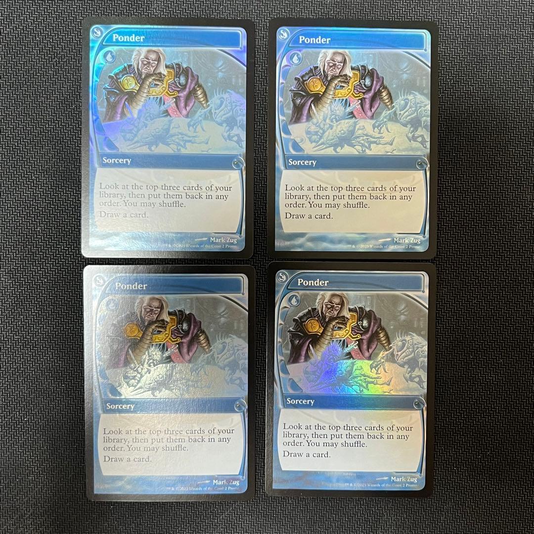 MTG MB2《思案/Ponder》未来予知 英語版foil 4枚セット