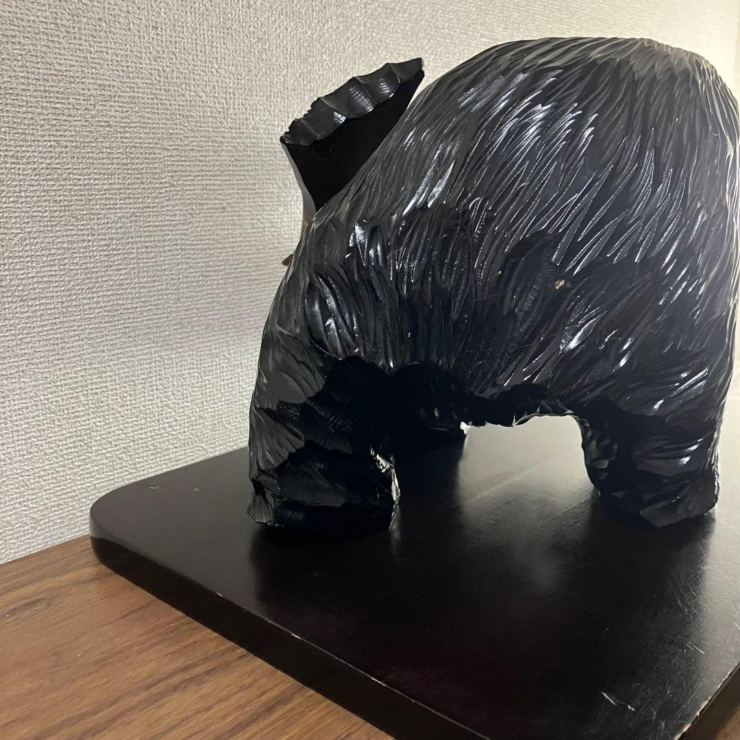熊の木彫り・熊一刀彫北海道民芸品伝統工芸品人形郷土玩具置物古道具古物骨董