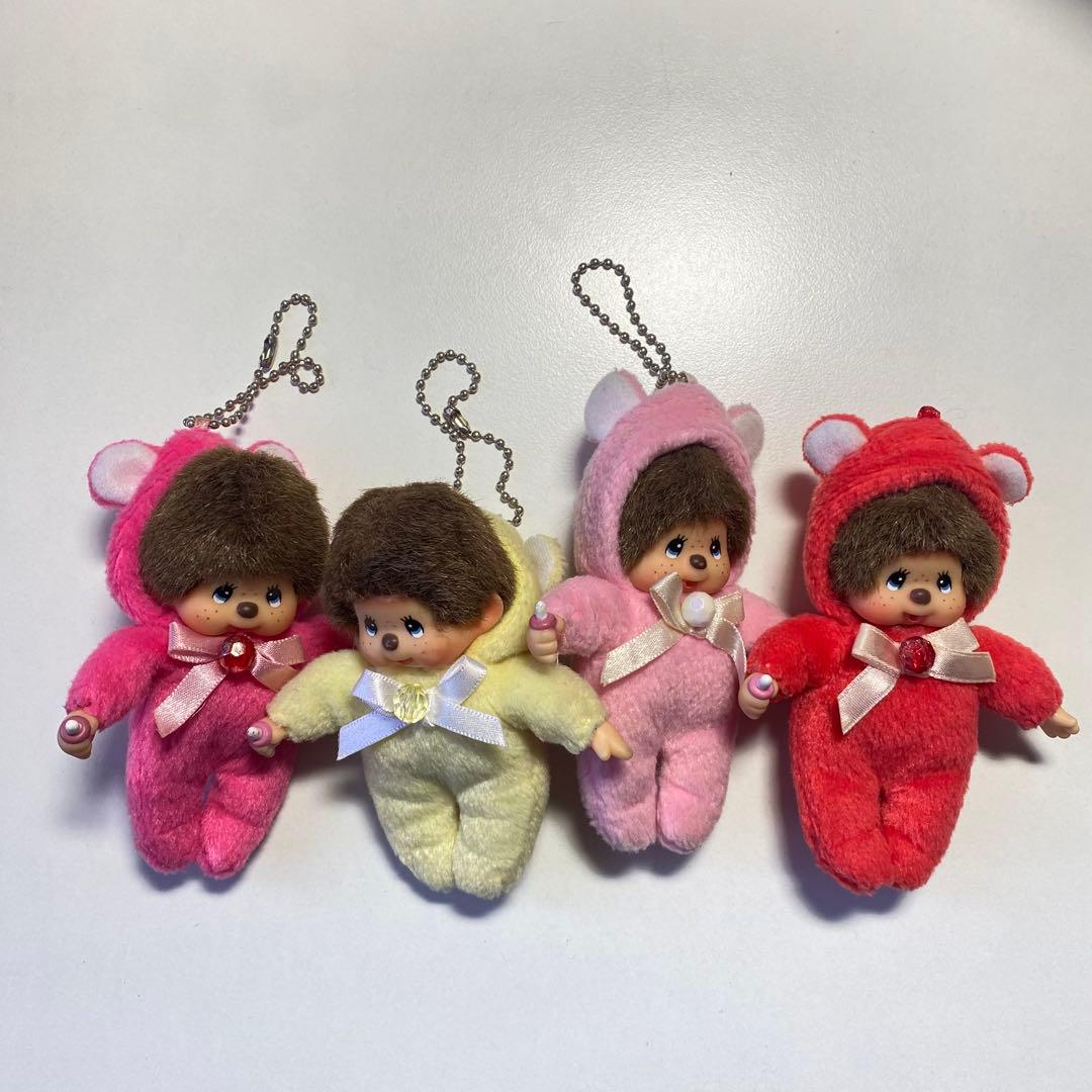 モンチッチ　キーホルダー　誕生石　4体セット