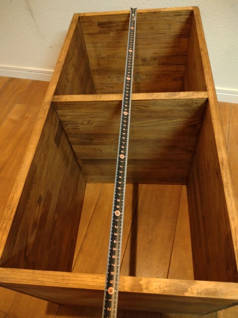 木製　ハンドメイド　オーダー　日の字型　テレビ台　水槽台　棚　シェルフ　本棚
