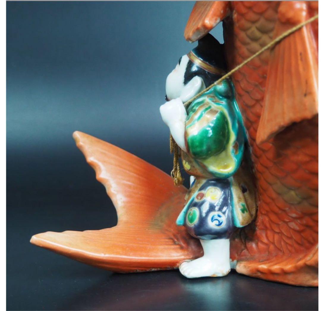 送料無料　明治時代　九谷恵比寿様　高さ31ｃｍ　迫力満点★大珍品★超レア★