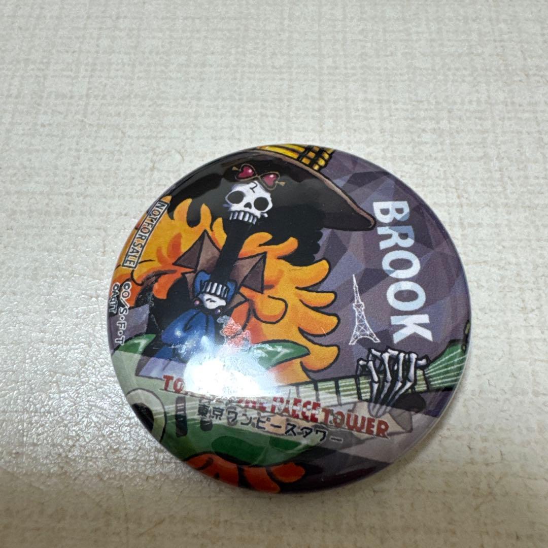 ワンピースタワー トンガリ缶バッジ ブルック&ステッカー&カード ブルックセット