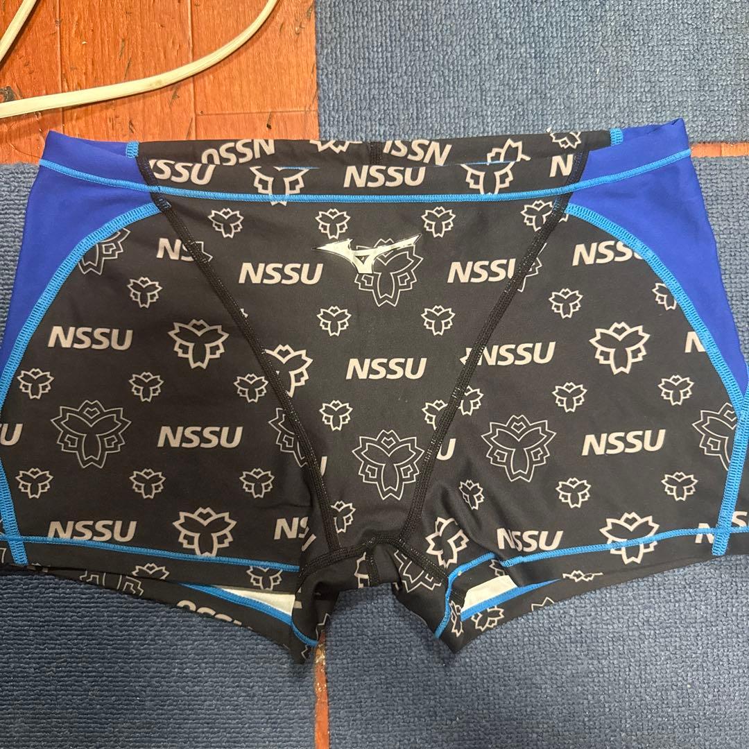 Mizuno日体大 NSSU 競泳水着 黒・青
