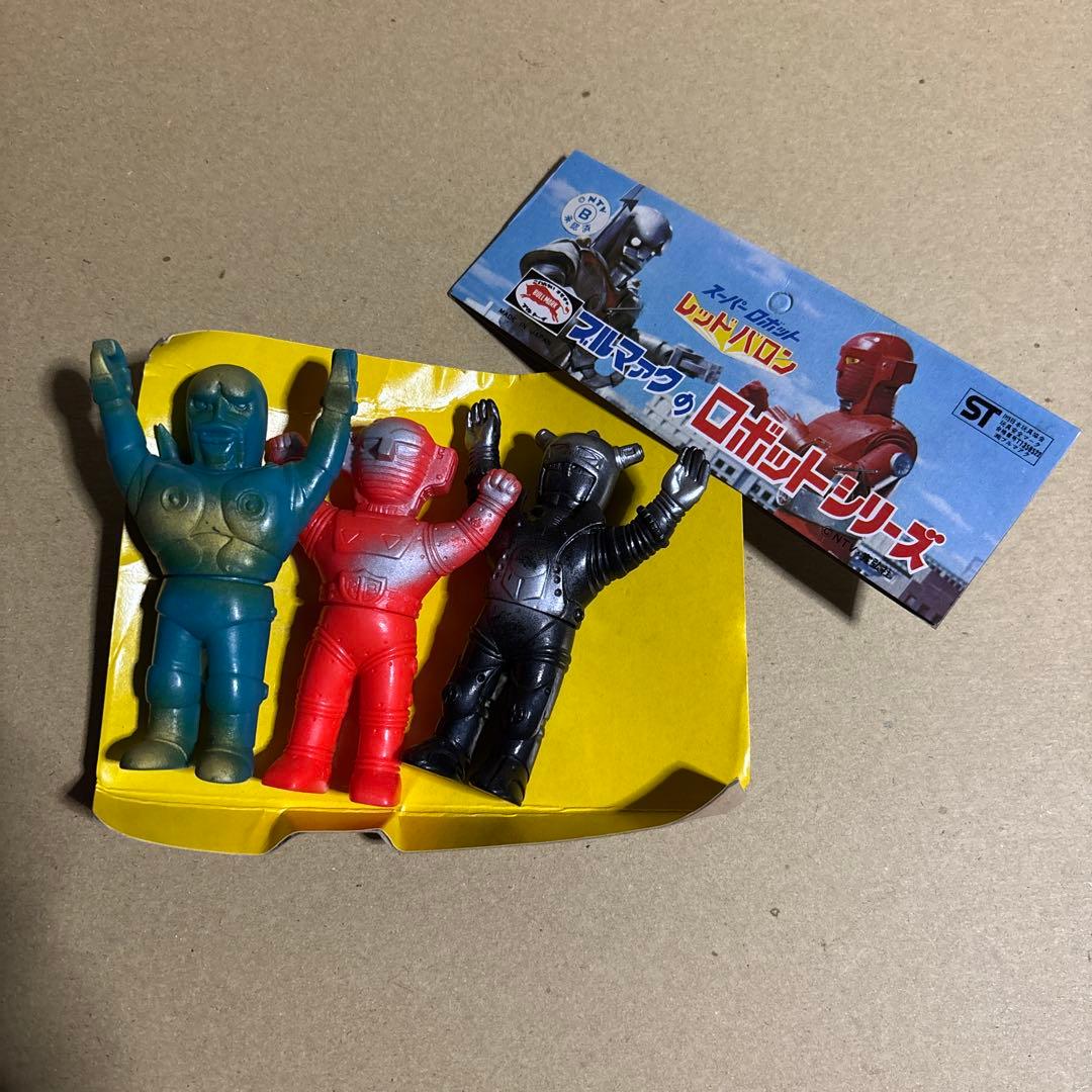 【中古品】ブルマァクのロボットシリーズ スーパーロボットレッドバロン 3体セット