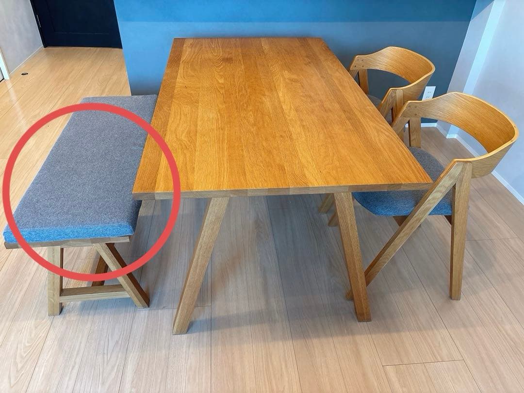 unico ELEMT(エレムト) ダイニング4点セット【ベンチ】