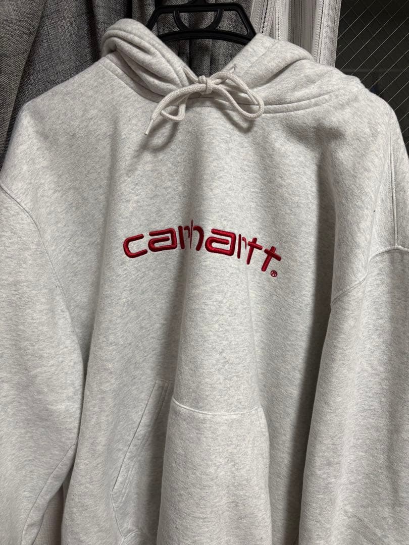 carhartt フード付きパーカー グレー