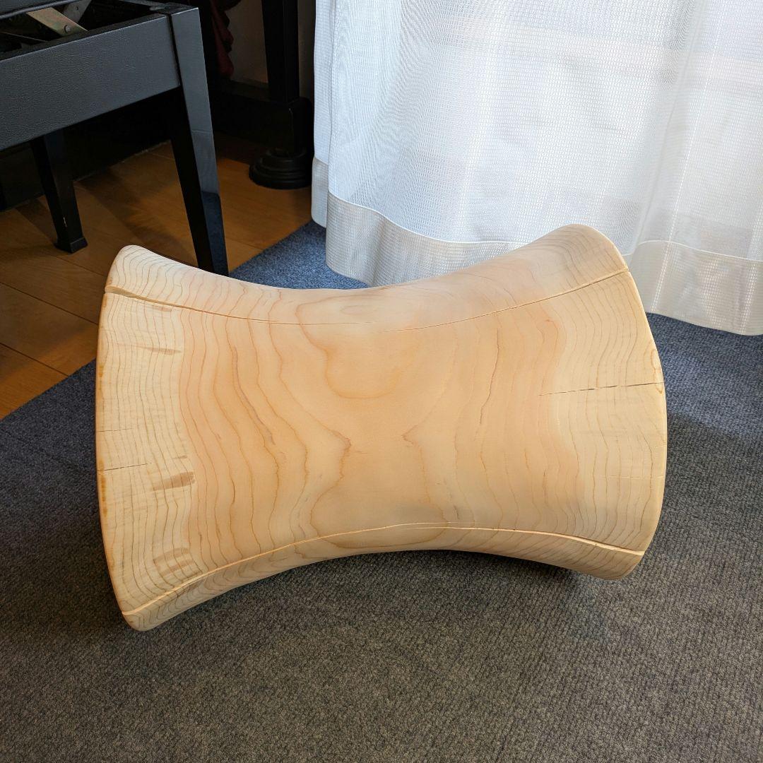 檜　丸太　椅子　スツール　テーブル　高さ約40.5㎝