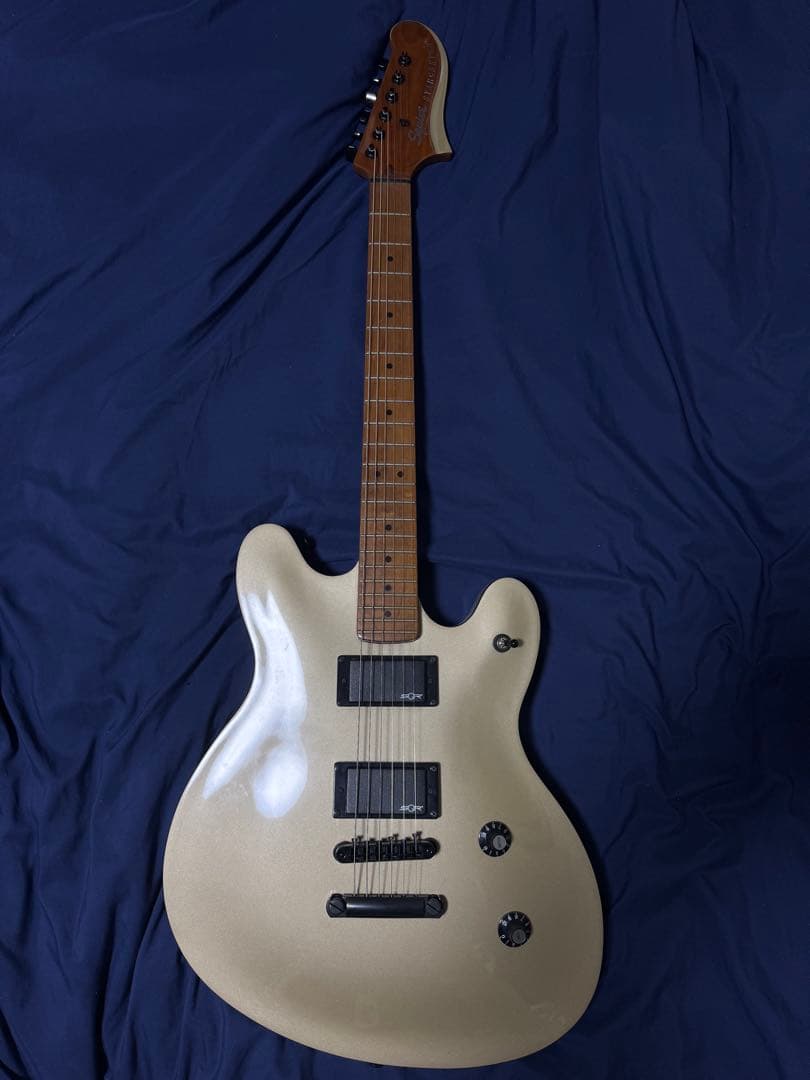 【ケース付き】Squier Starcaster Shoreline Gold