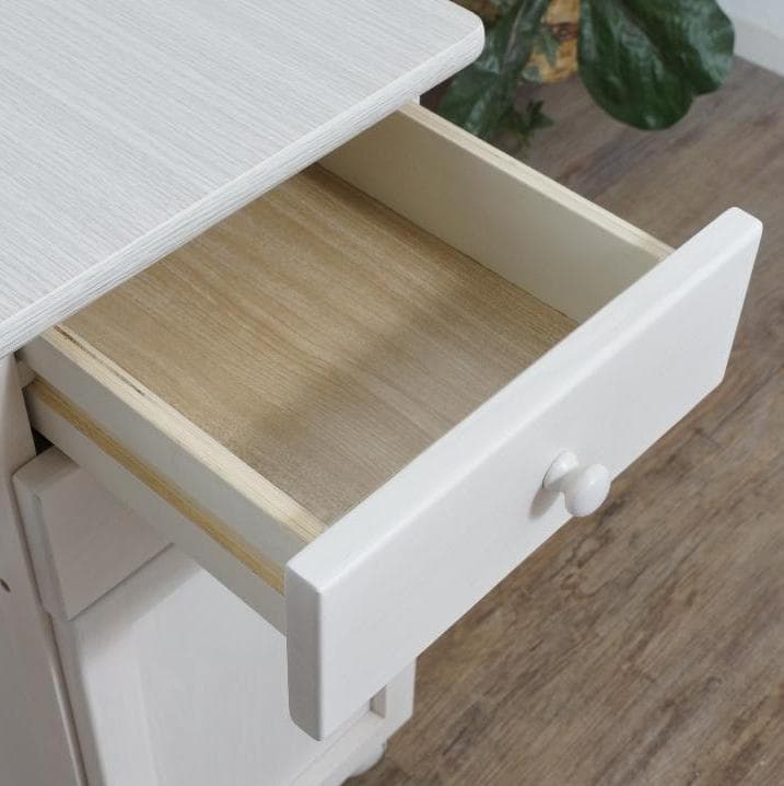 【新品・未使用】 折りたたみデスク サイドデスク ウォッシュホワイト