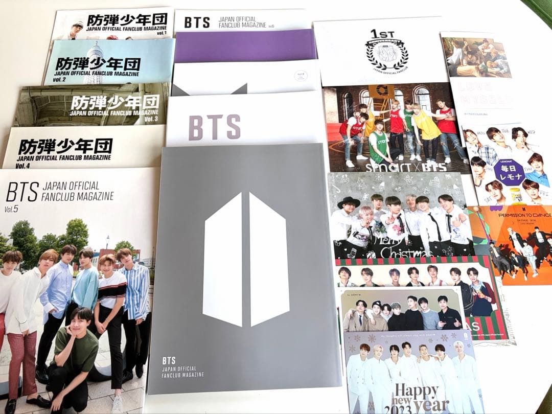 BTS会報vol.1〜10 メッセージカードなど