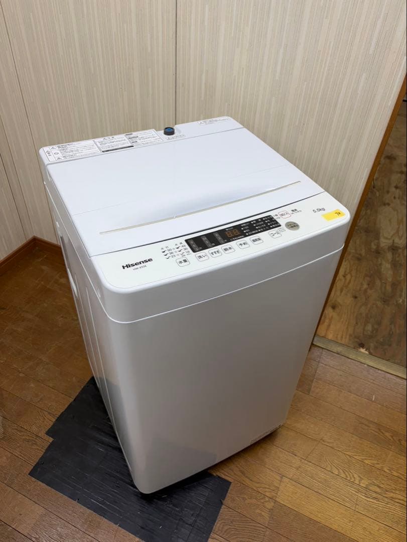 #70 5.5kg Hisense 2024年 HW-K55E 縦型 洗濯機