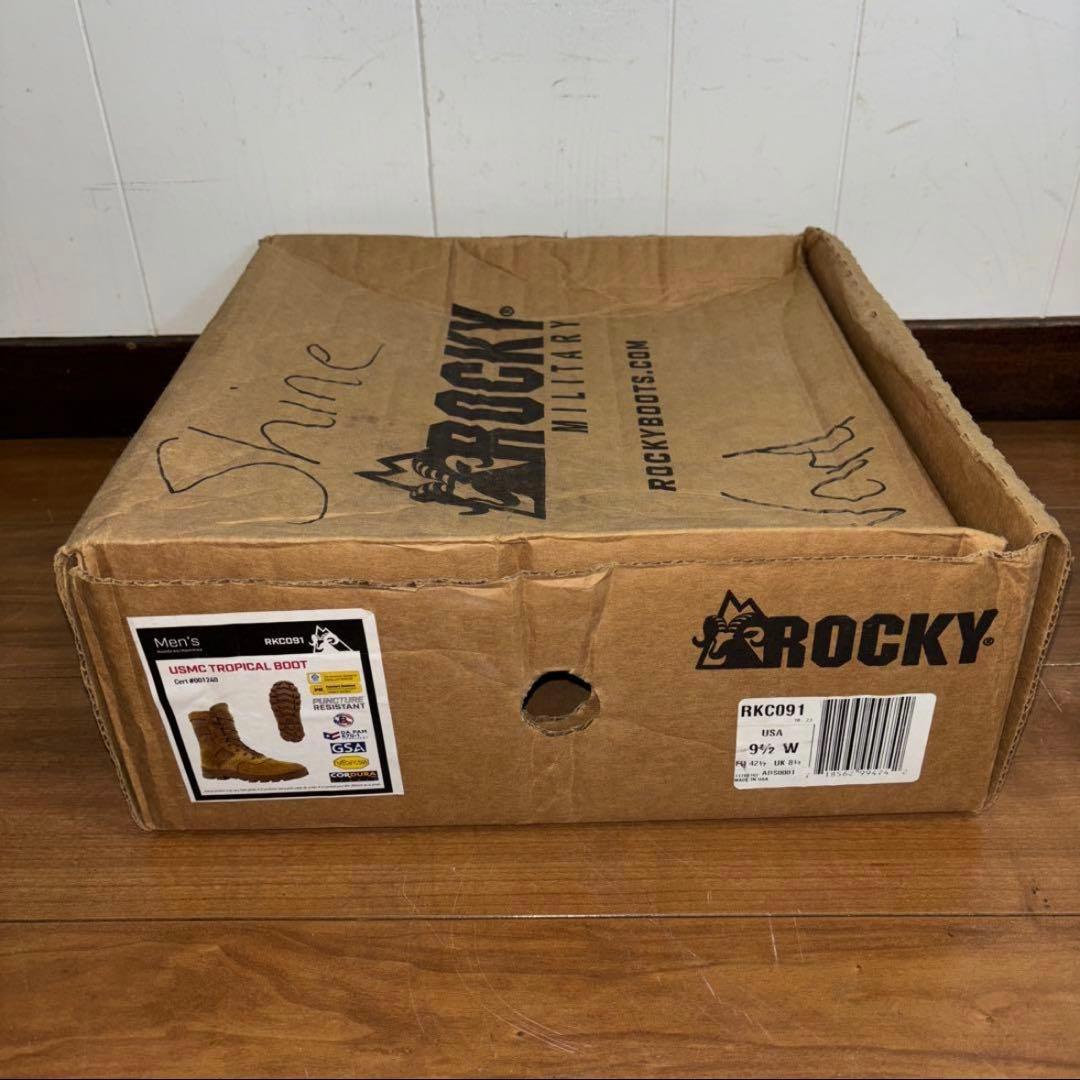 未使用品　米軍実物　ROCKY USMC TROPICALBOOT US9.5W